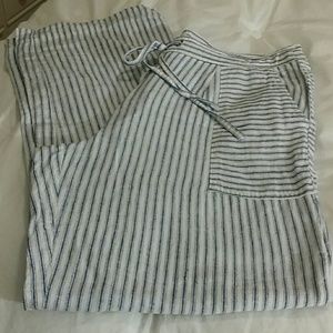 Wide leg linen/rayon pants size 10